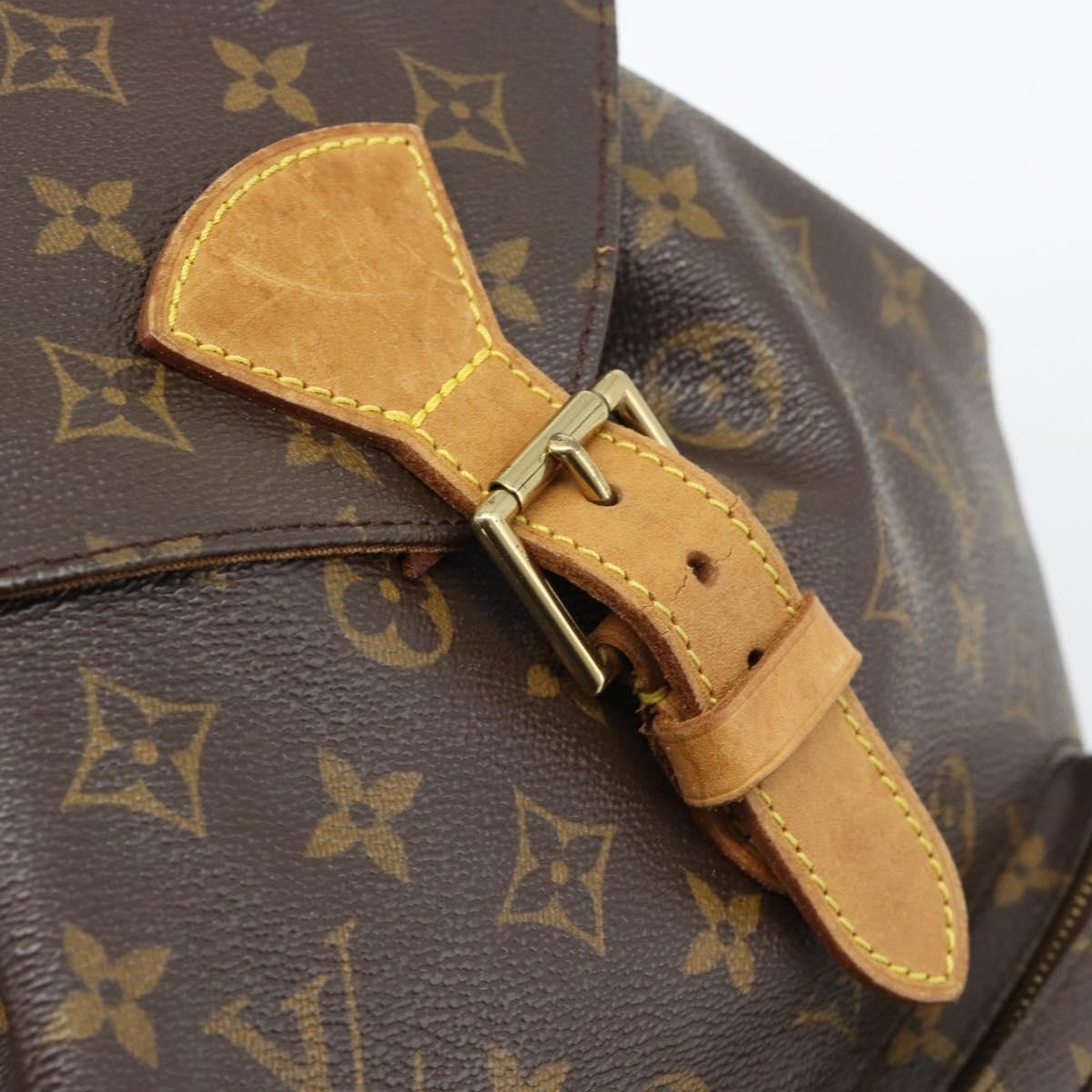 Louis Vuitton Vintage Montsouris Monogram Canvas Brown Canvas Backpack Bag (Pre-Owned)
