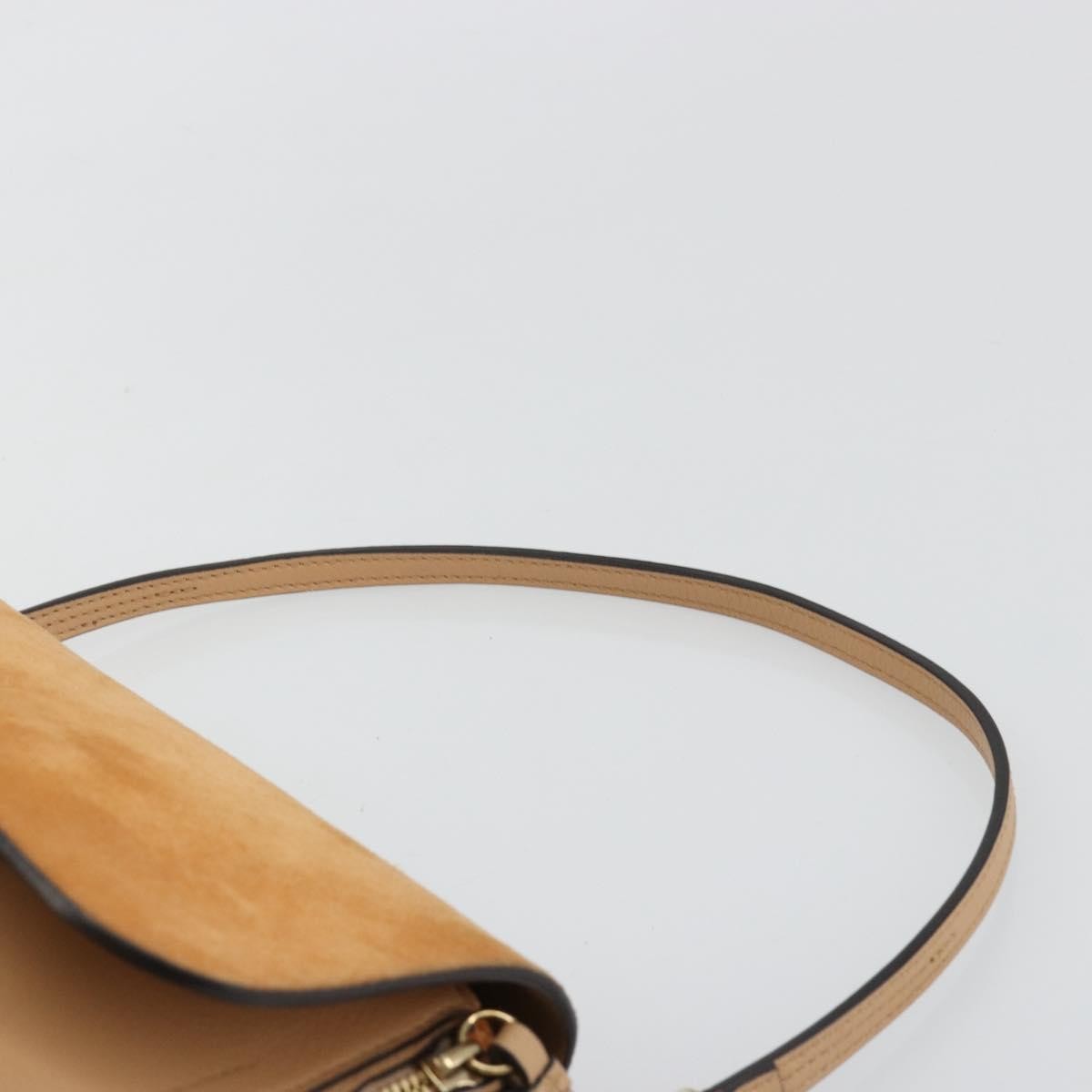 Chloe Faye Suede With Applique Beige Leather Backpack Bag (Pre-Owned)