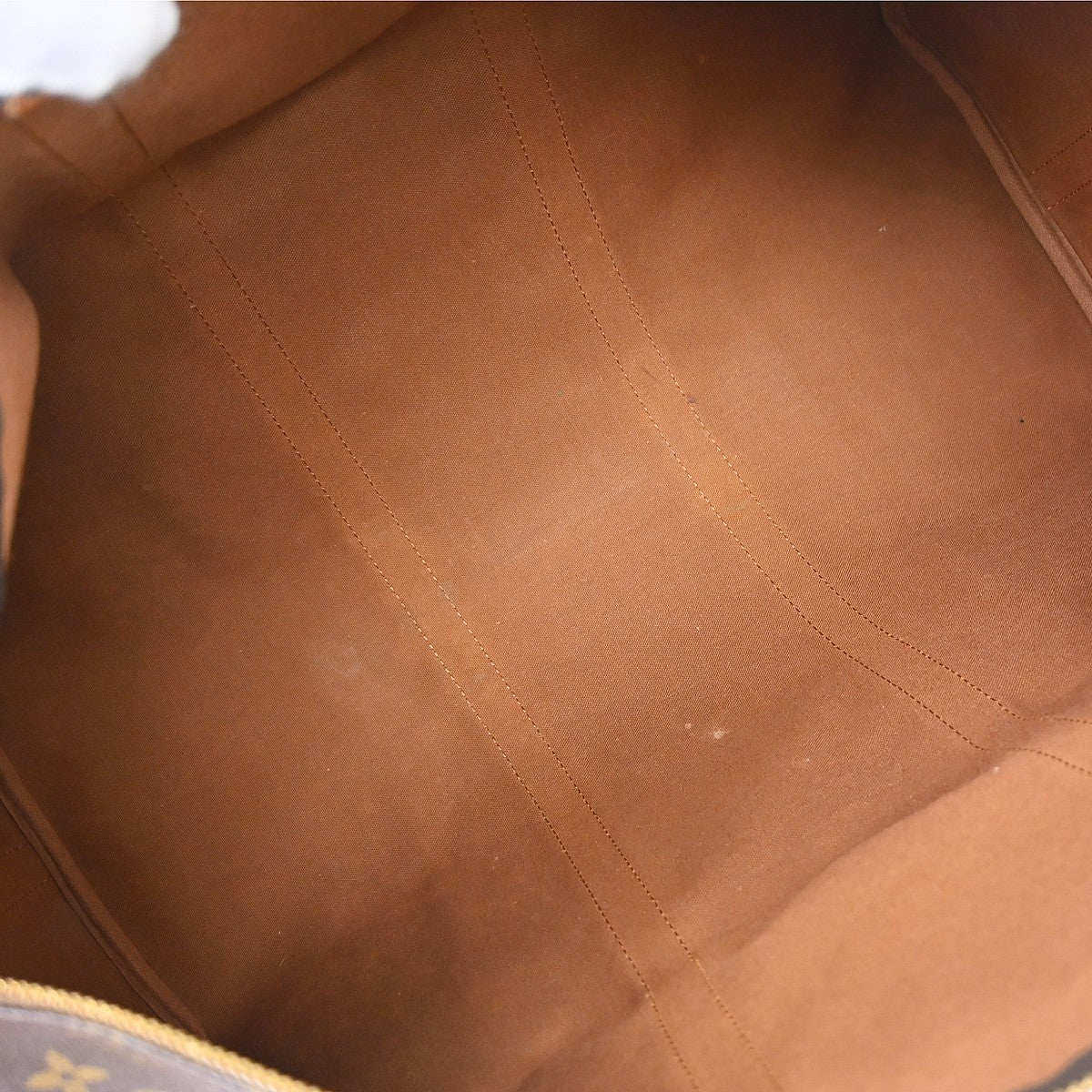 Louis Vuitton Keepall Bandoulière Monogram Brown Canvas Travel Bag Bag (Pre-Owned)