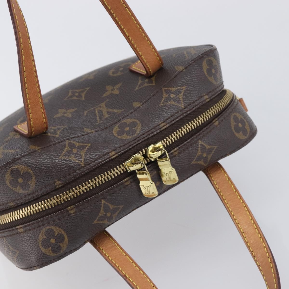 Louis Vuitton Spontini Monogram Canvas Brown Canvas Handbag (Pre-Owned)