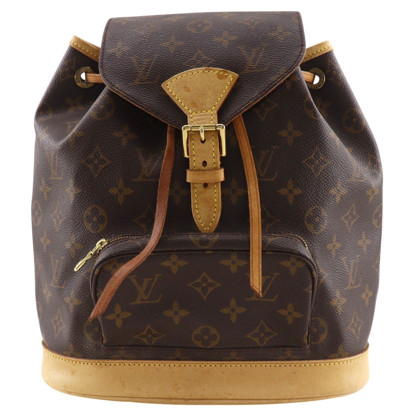 Louis Vuitton Montsouris Monogram Brown Canvas Backpack Bag (Pre-Owned)