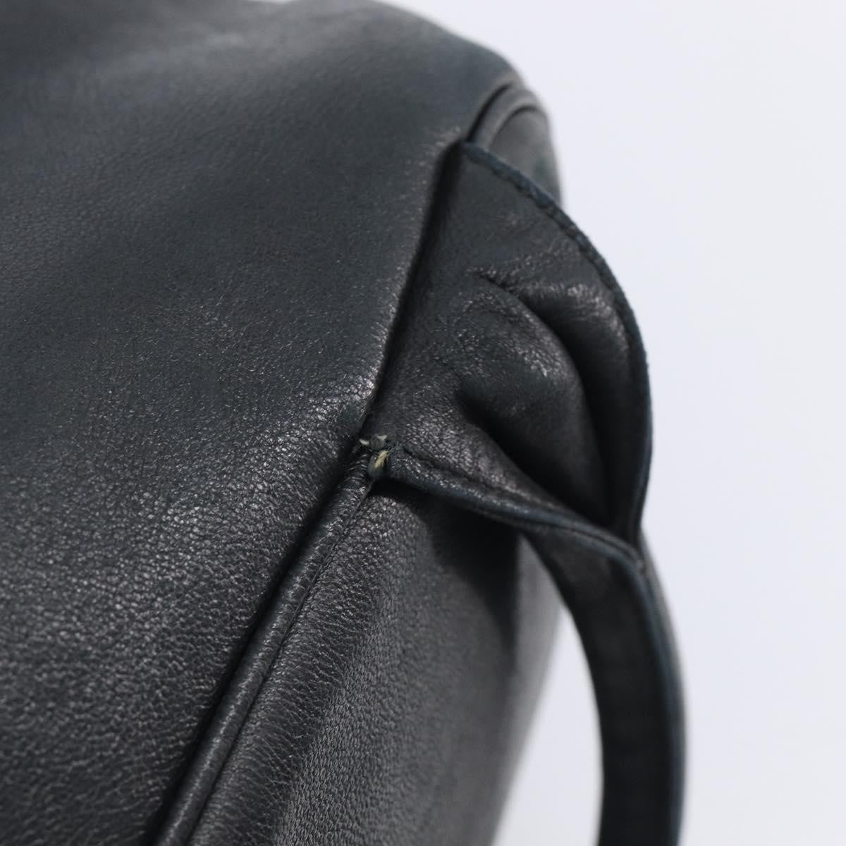 Christian Dior Handbag Leather Navy Leather Handbag (Pre-Owned)