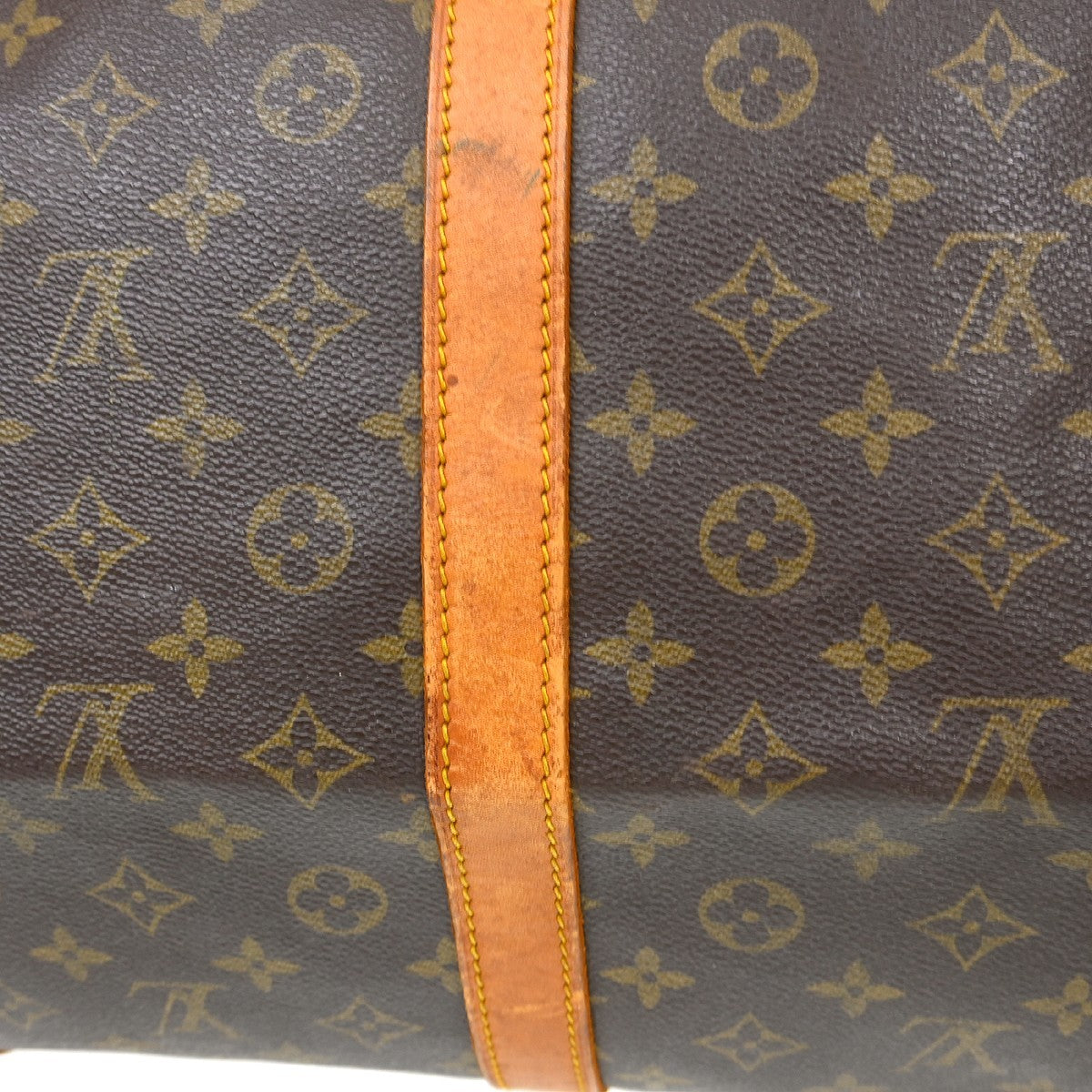 Louis Vuitton Keepall Monogram Canvas Brown Canvas Travel Bag Bag (Pre-Owned)