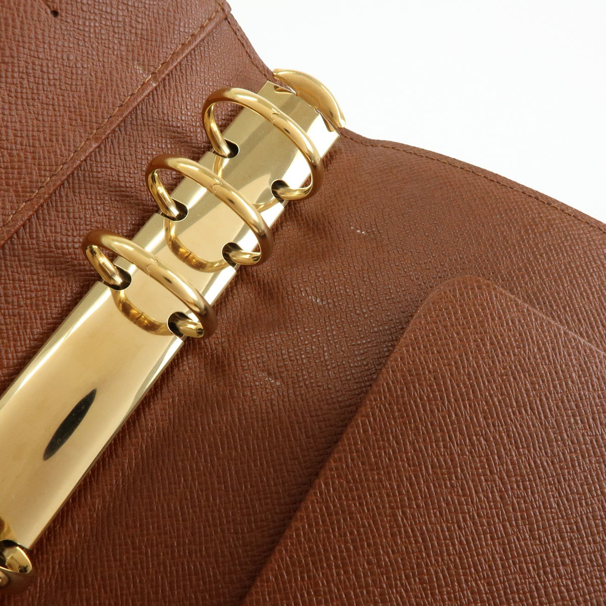 Louis Vuitton Ring Agenda Cover Monogram Canvas Brown Canvas Briefcase Bag (Pre-Owned)