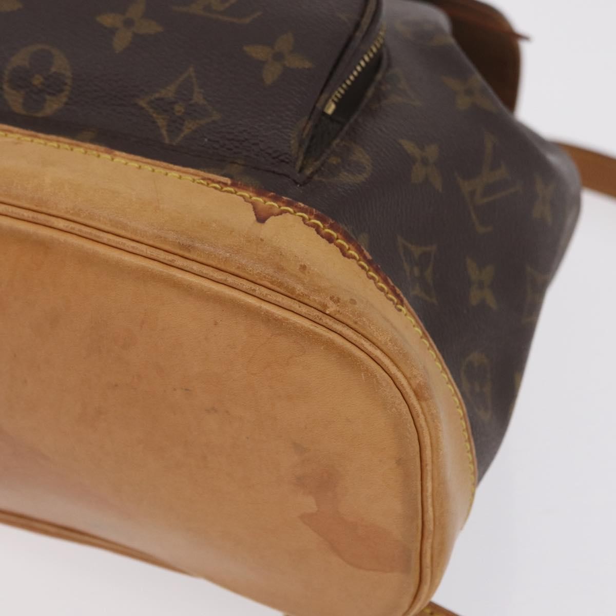 Louis Vuitton Vintage Montsouris Monogram Canvas Brown Canvas Backpack Bag (Pre-Owned)
