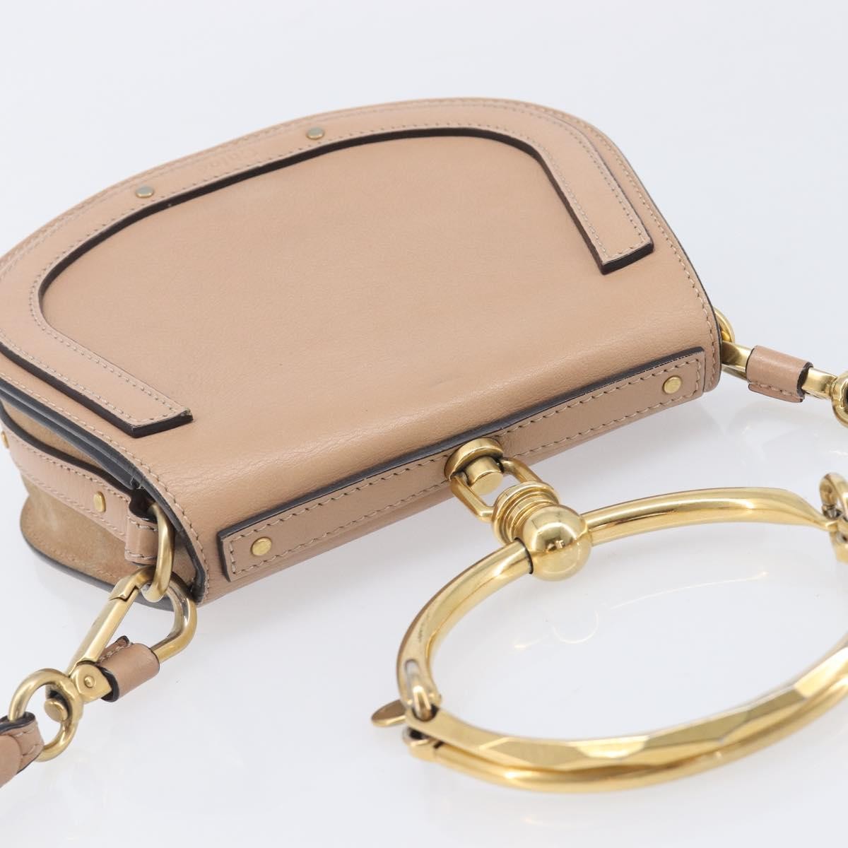 Chloe Nile Leather Pink Leather Crossbody Bag Bag (Pre-Owned)