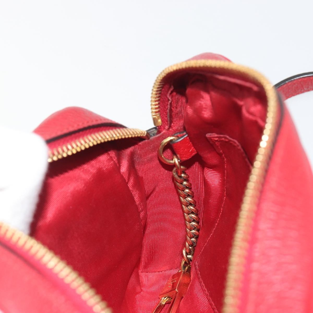 Gucci Ophidia Striped Canvas Red Canvas Shoulder Bag Bag (Pre-Owned)