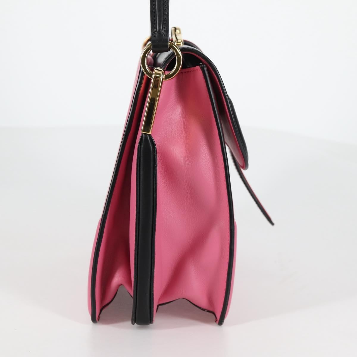 Prada Belle Top Handle City Calf Pink Leather Bag (Pre-Owned)