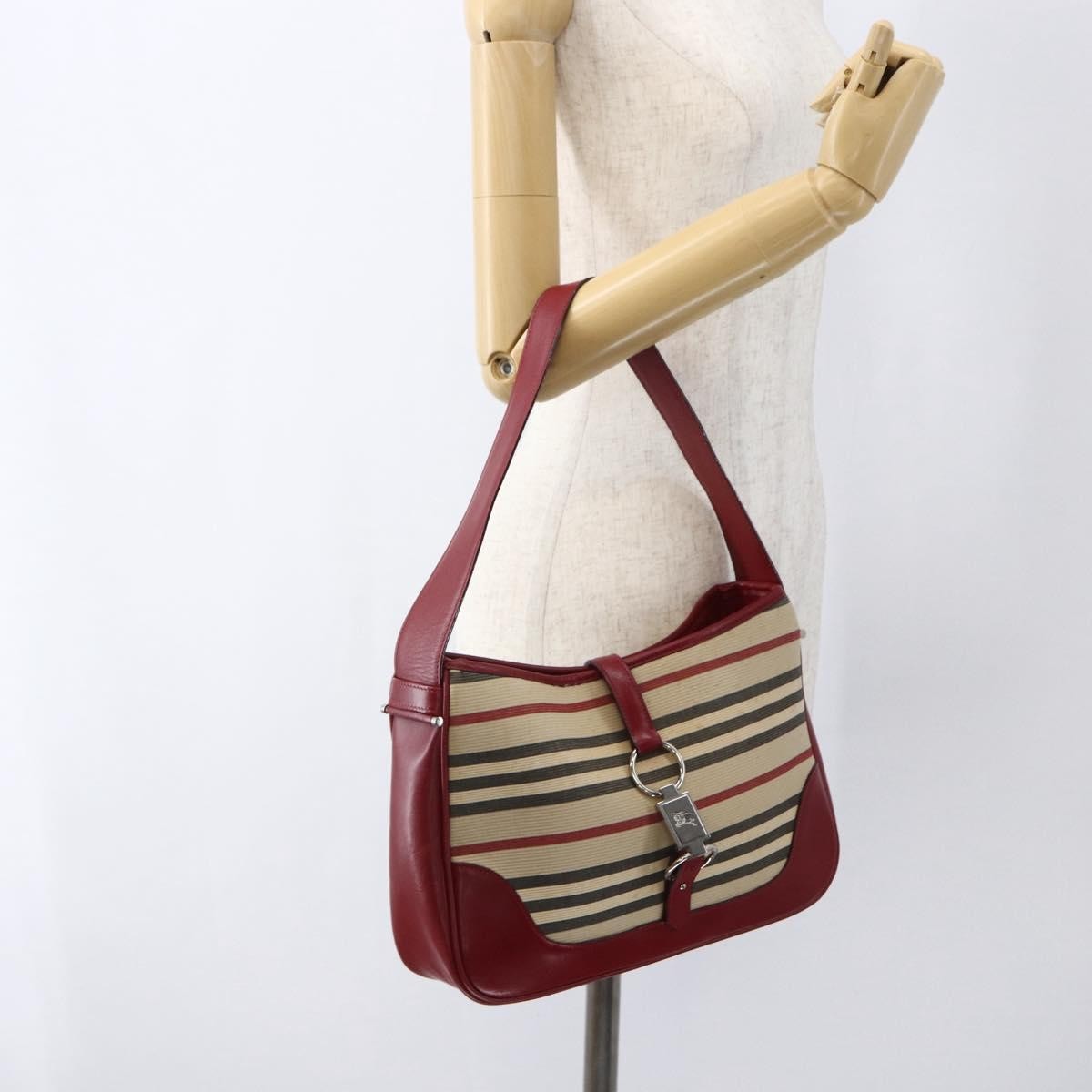 Burberry Blue Label Canvas Beige Canvas Shoulder Bag Bag (Pre-Owned)