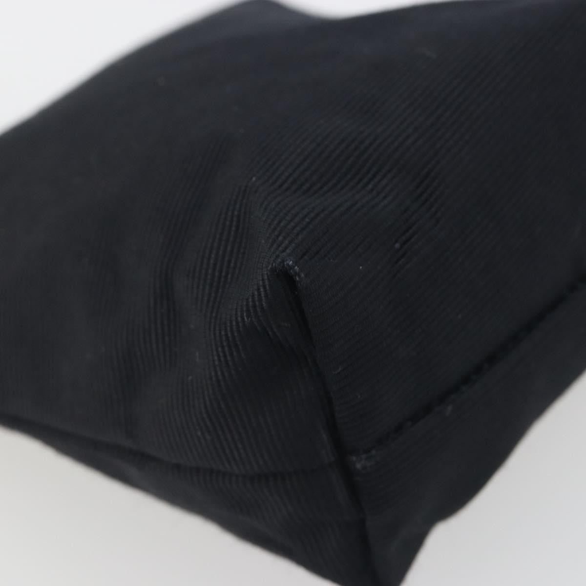 Celine Circle Logo Pouch Canvas Black Canvas Clutche & Pouche Bag (Pre-Owned)
