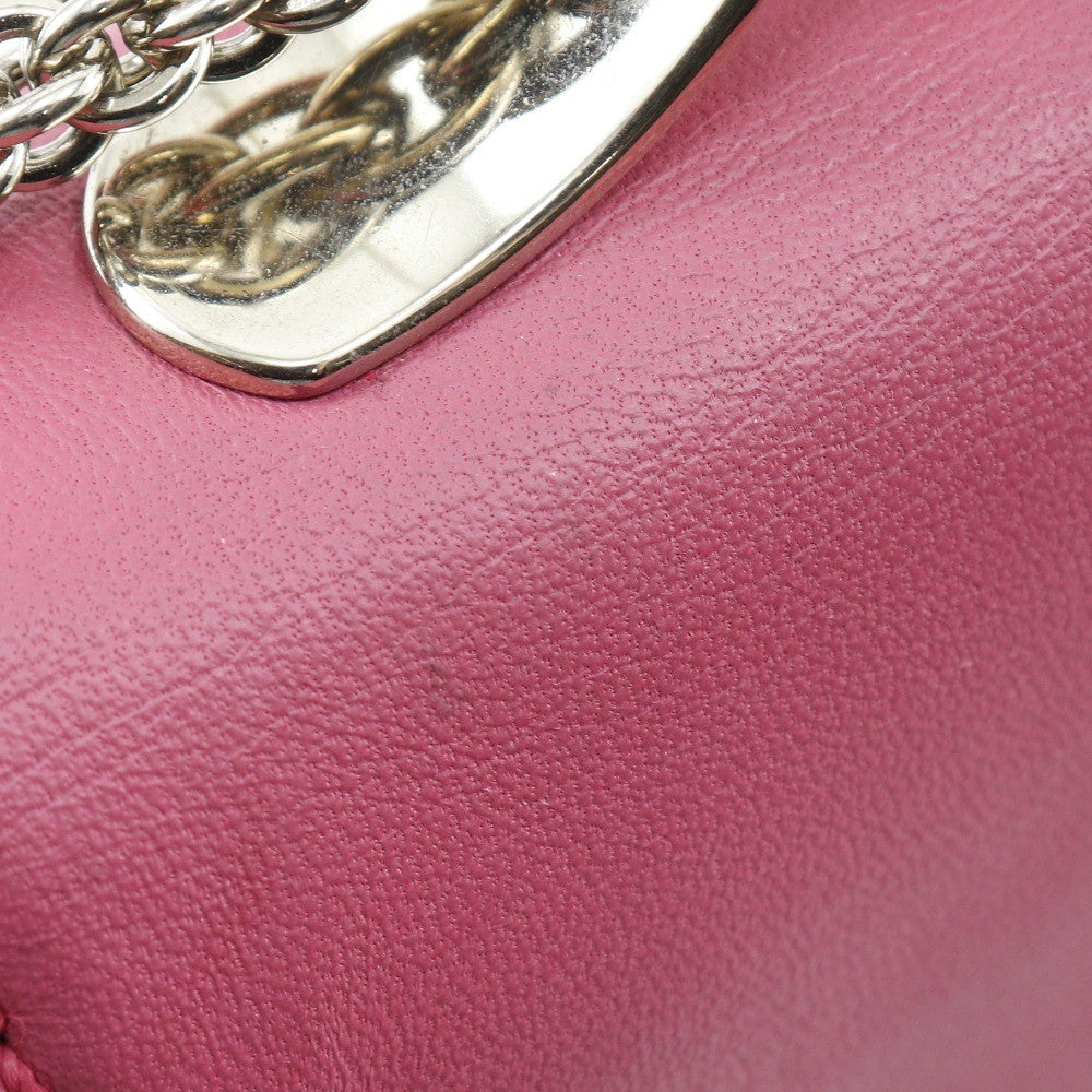 Valentino Garavani Va Va Voom Clutch Leather Pink Leather Shoulder Bag Bag (Pre-Owned)