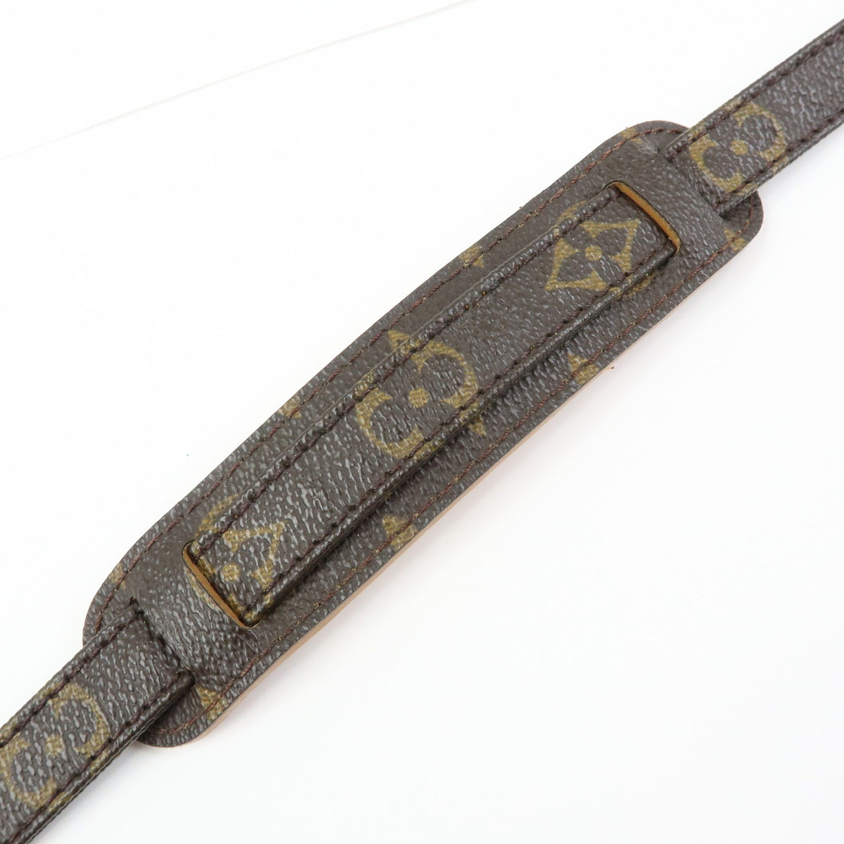 Louis Vuitton Shoulder Strap Monogram Canvas Brown Canvas Straps Accessory (Pre-Owned)