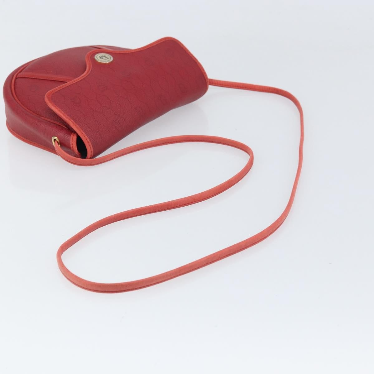 Christian Dior Vintage Honeycomb Flap Coated Canvas Red Pvc Shoulder Bag Bag (Pre-Owned)