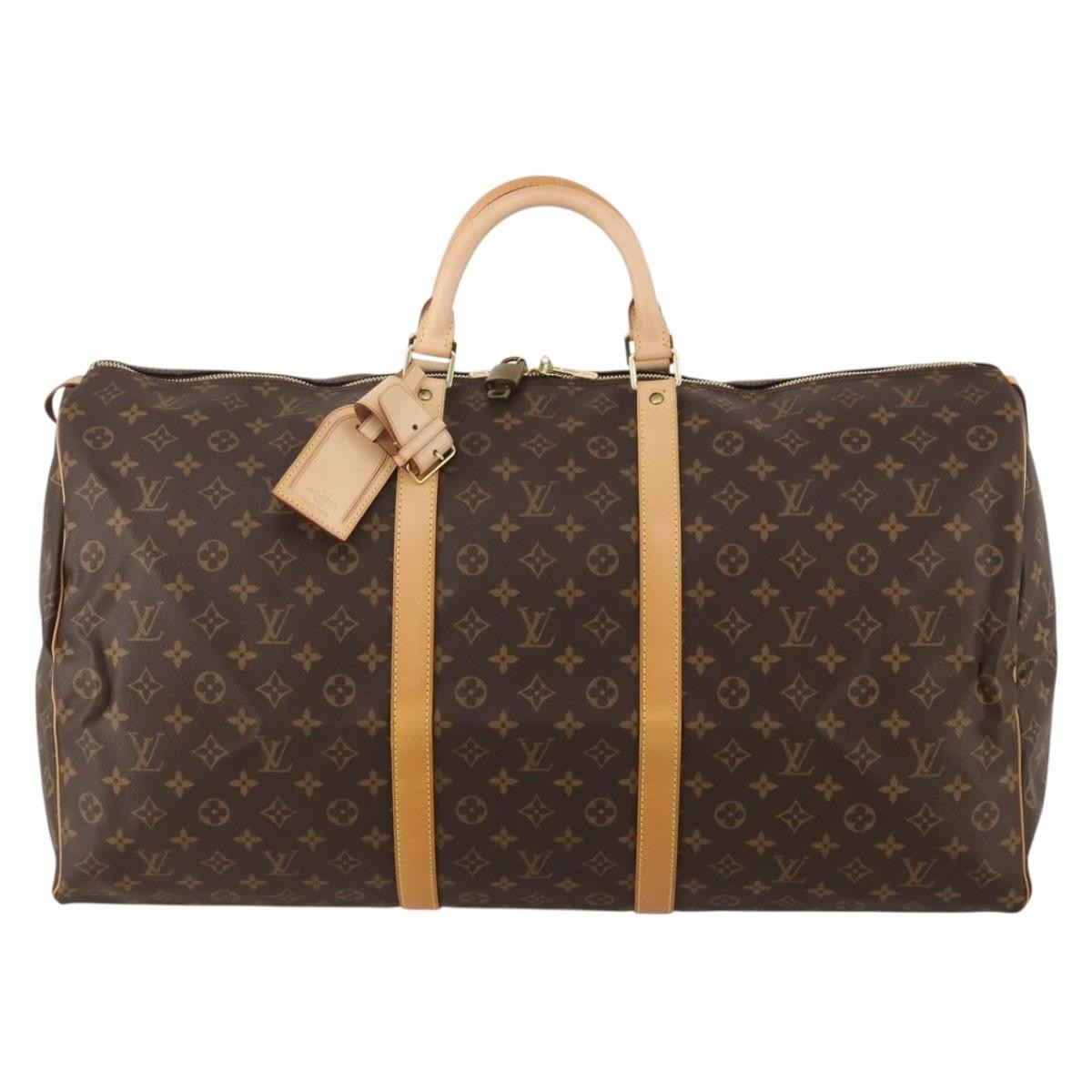 Louis Vuitton Keepall Monogram Canvas Brown Canvas Travel Bag Bag (Pre-Owned)