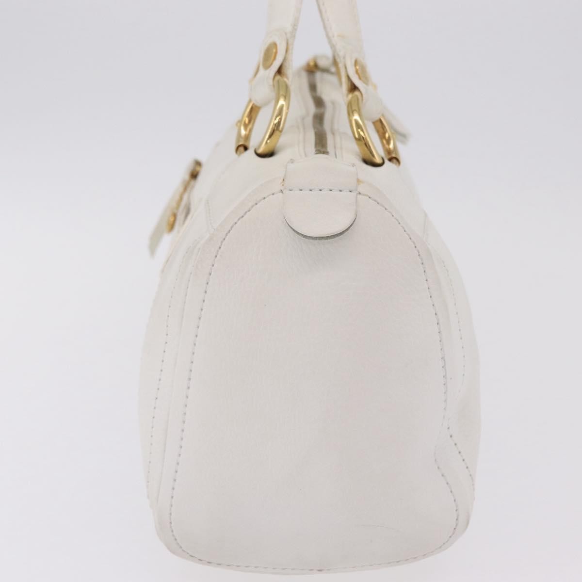 Celine Handbag Leather White Leather Handbag (Pre-Owned)