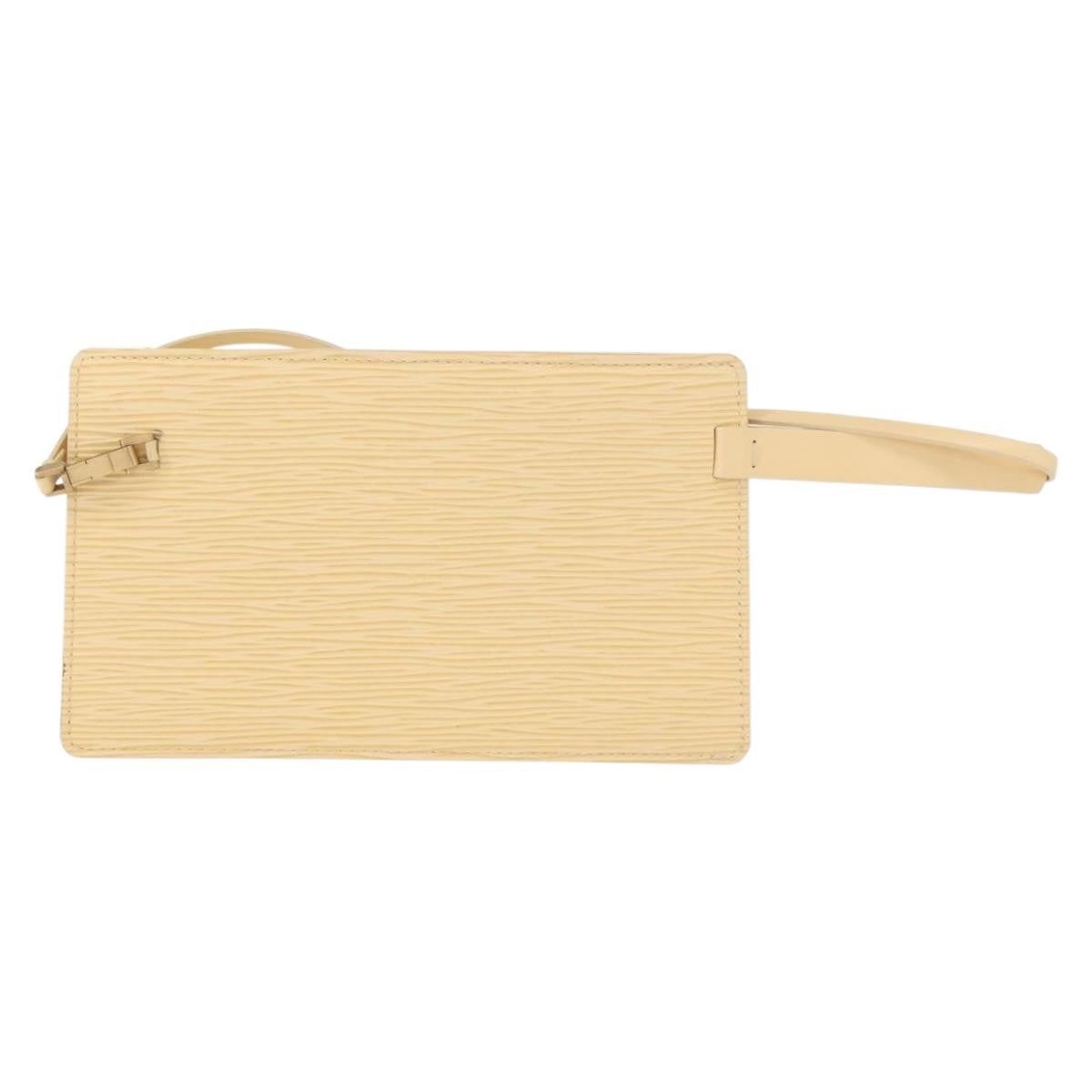 Louis Vuitton Rochelle Waist Epi Leather Ecru Leather Shoulder Bag Bag (Pre-Owned)