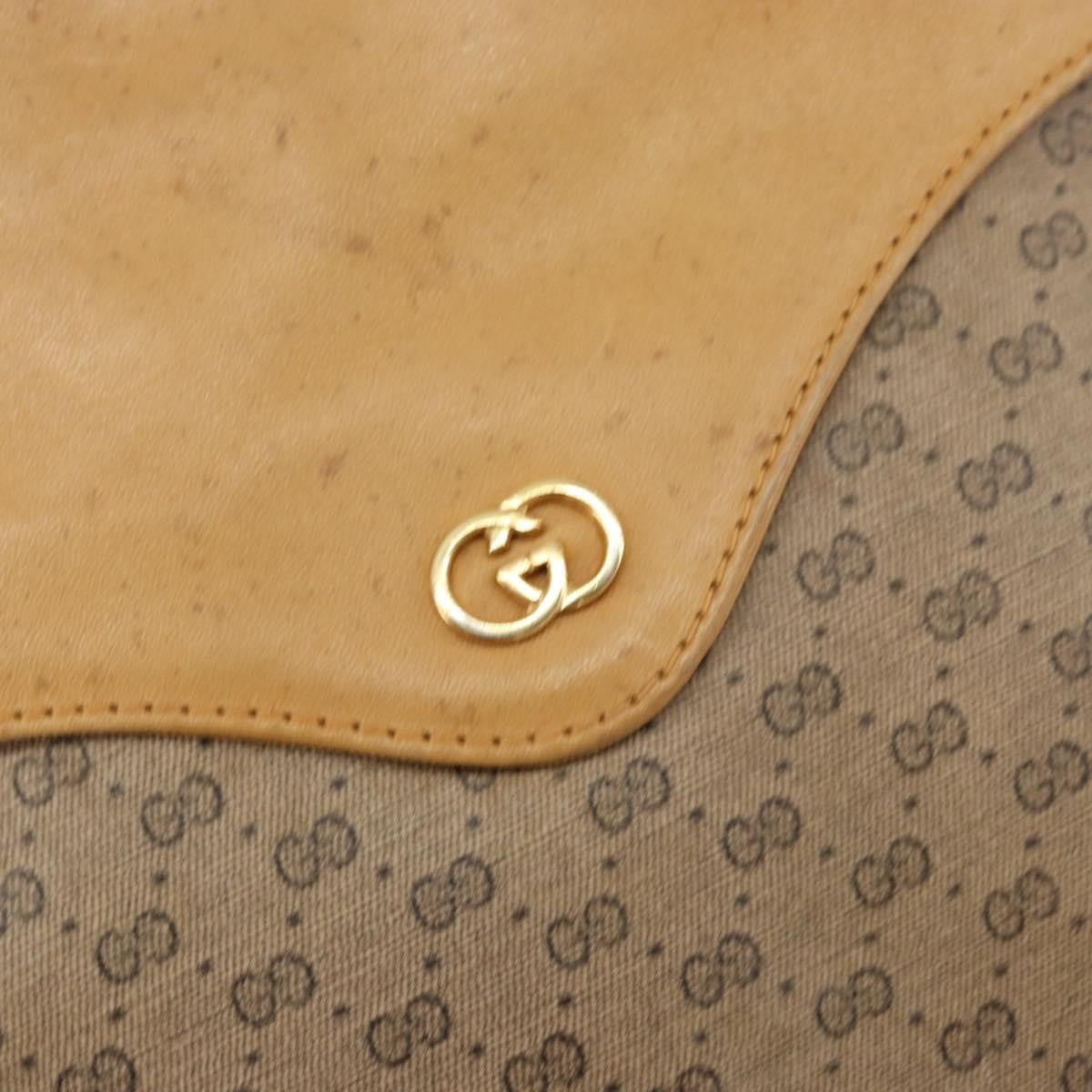 Gucci Micro Gg Supreme Gg Canvas Beige Pvc Shoulder Bag Bag (Pre-Owned)