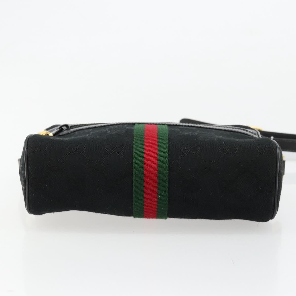 Gucci Ophidia Gg Canvas Black Canvas Shoulder Bag Bag (Pre-Owned)