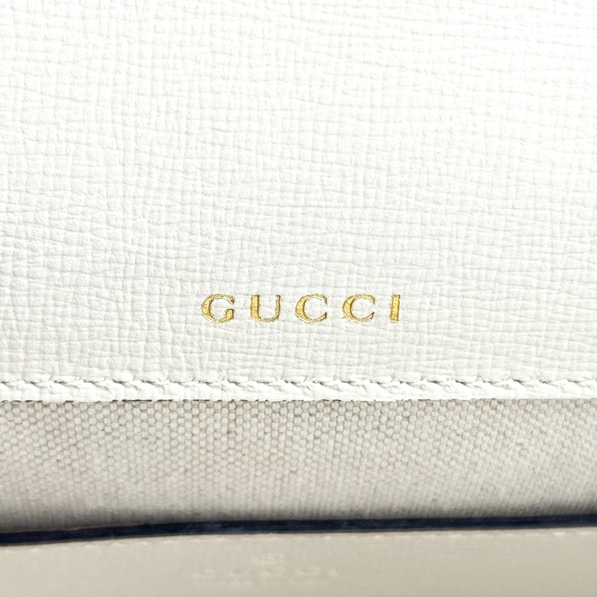 Gucci Horsebit 1955 Gg Coated Canvas With Leather White Canvas Shoulder Bag Bag (Pre-Owned)