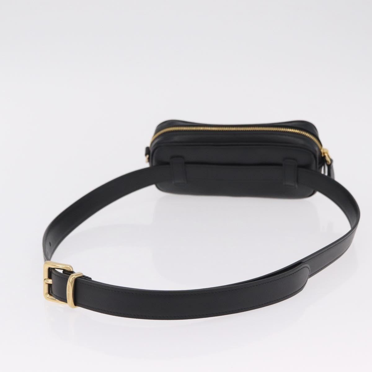 Miu Miu Arcadie Camera Leather Black Leather Handbag (Pre-Owned)