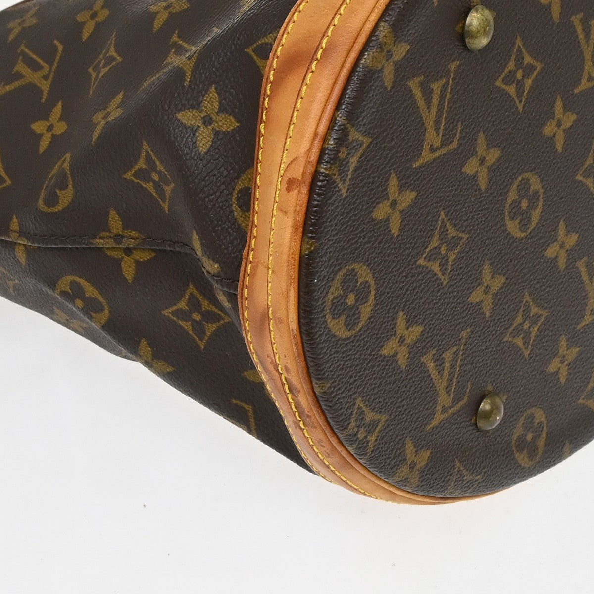 Louis Vuitton Bucket Monogram Canvas Brown Canvas Handbag (Pre-Owned)