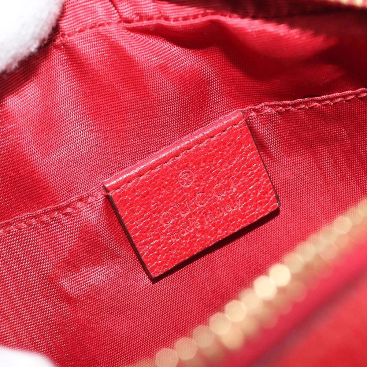 Gucci Ophidia Striped Canvas Red Canvas Shoulder Bag Bag (Pre-Owned)