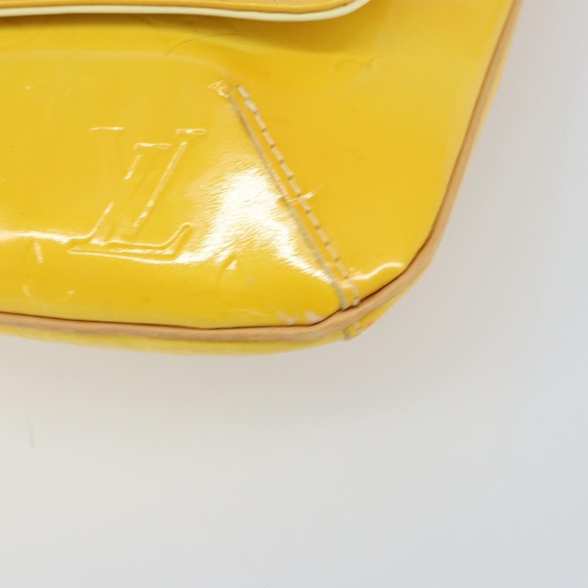 Louis Vuitton Thompson Street Monogram Vernis Yellow Patent_Leather Handbag (Pre-Owned)