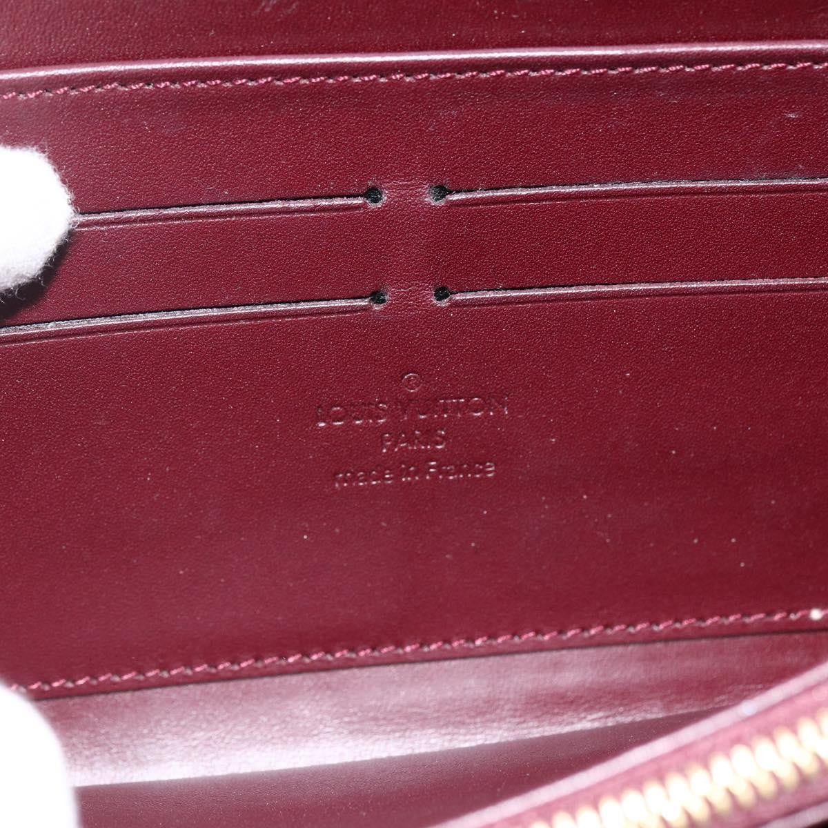 Louis Vuitton Zippy Leather Red Patent_Leather Wallets Accessory (Pre-Owned)