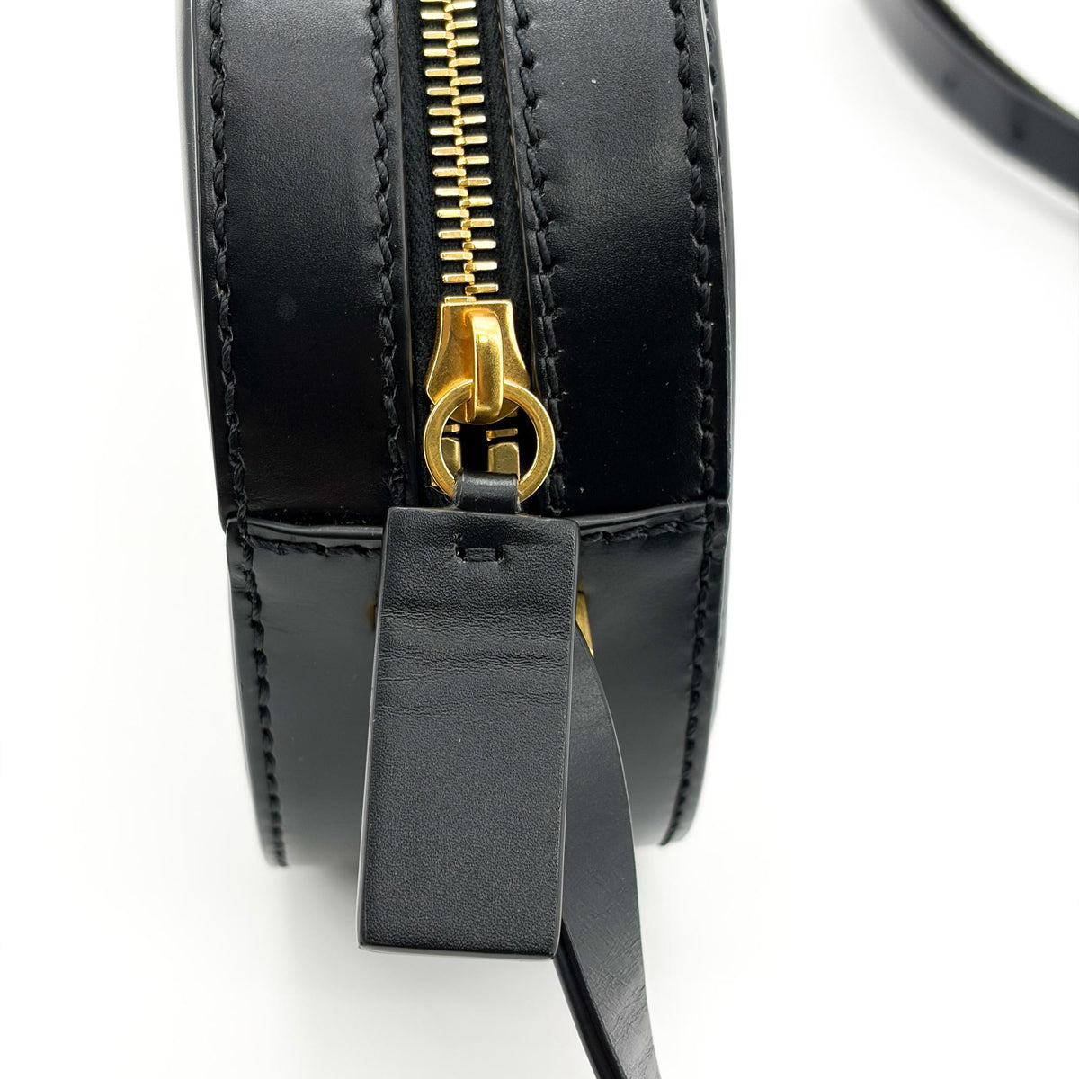 Valentino Garavani Vlogo Walk Leather Black Leather Crossbody Bag Bag (Pre-Owned)