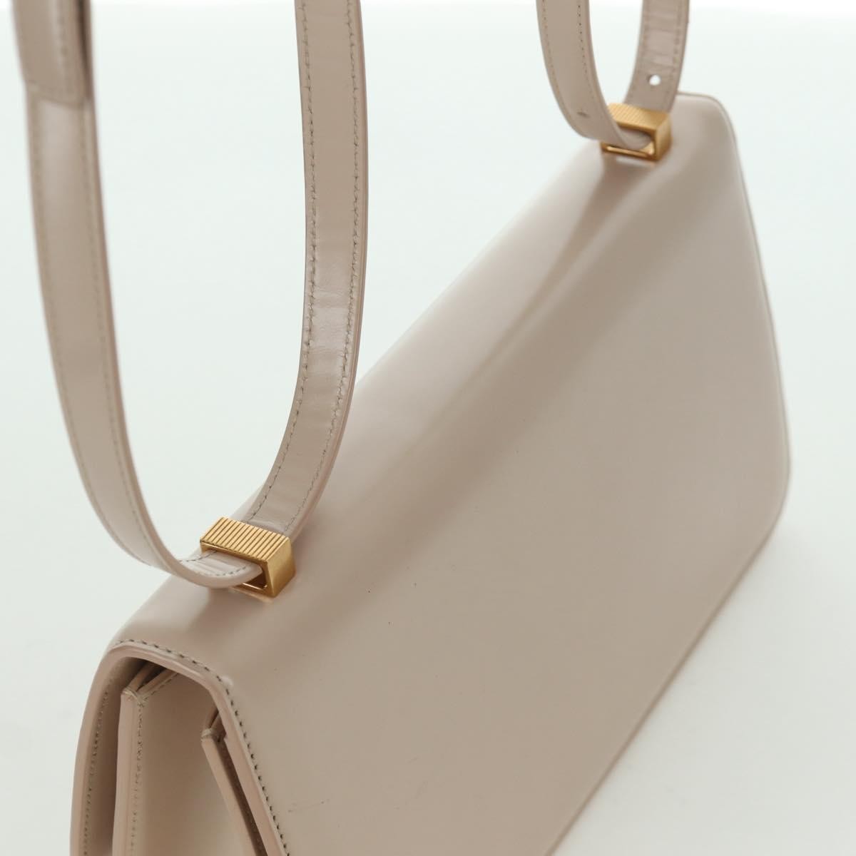 Bottega Veneta Bv Classic Textured Calfskin Beige Leather Handbag (Pre-Owned)