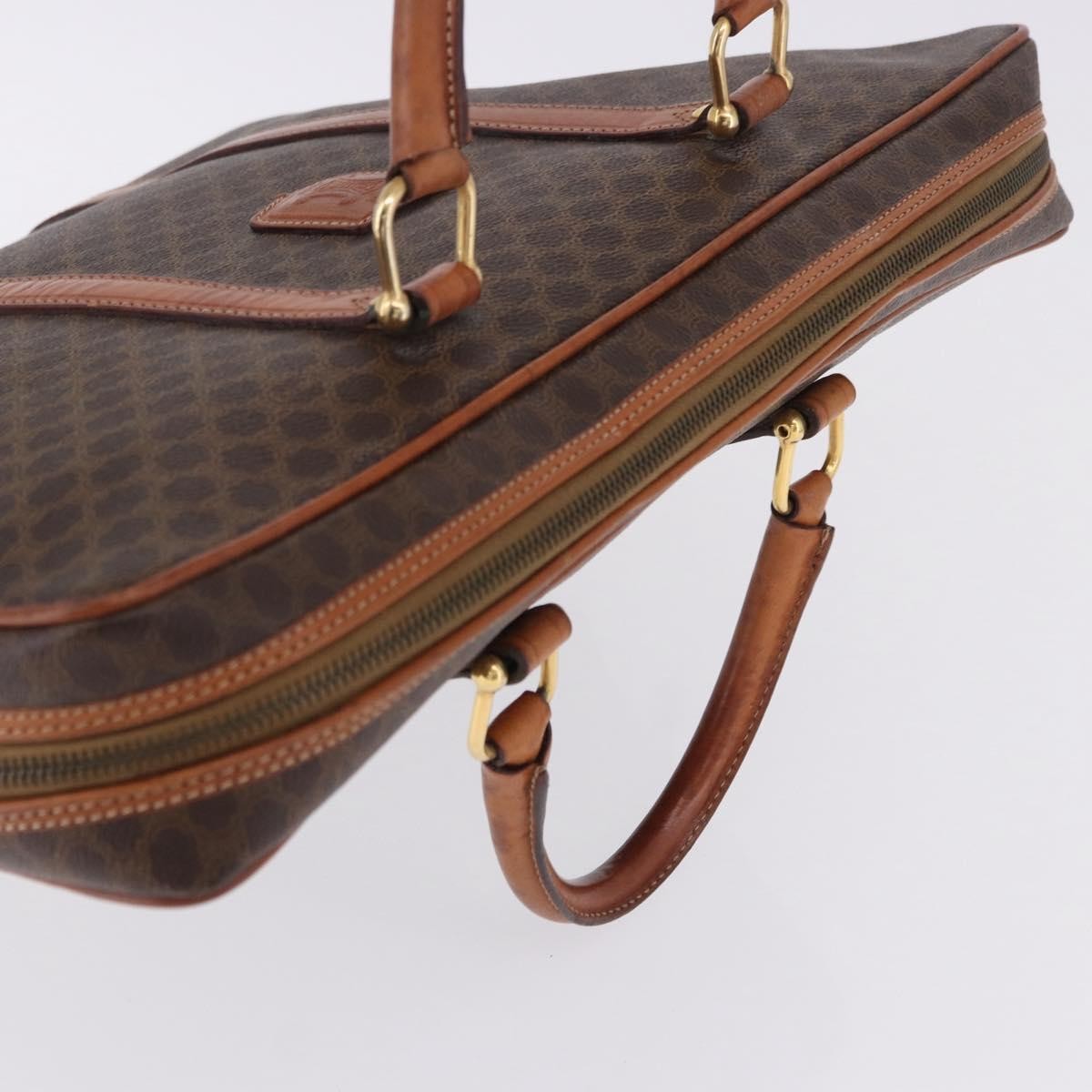 Celine Macadam Canvas And Leather Brown Canvas Briefcase Bag (Pre-Owned)