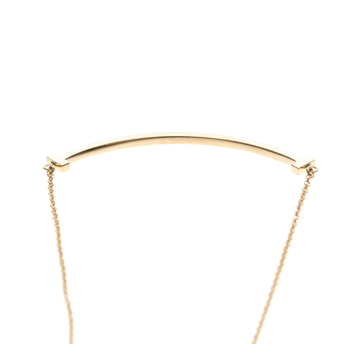 Tiffany & Co. T Smile Pendant 18K Rose Gold Gold Pink_Gold Necklace Jewelry (Pre-Owned)