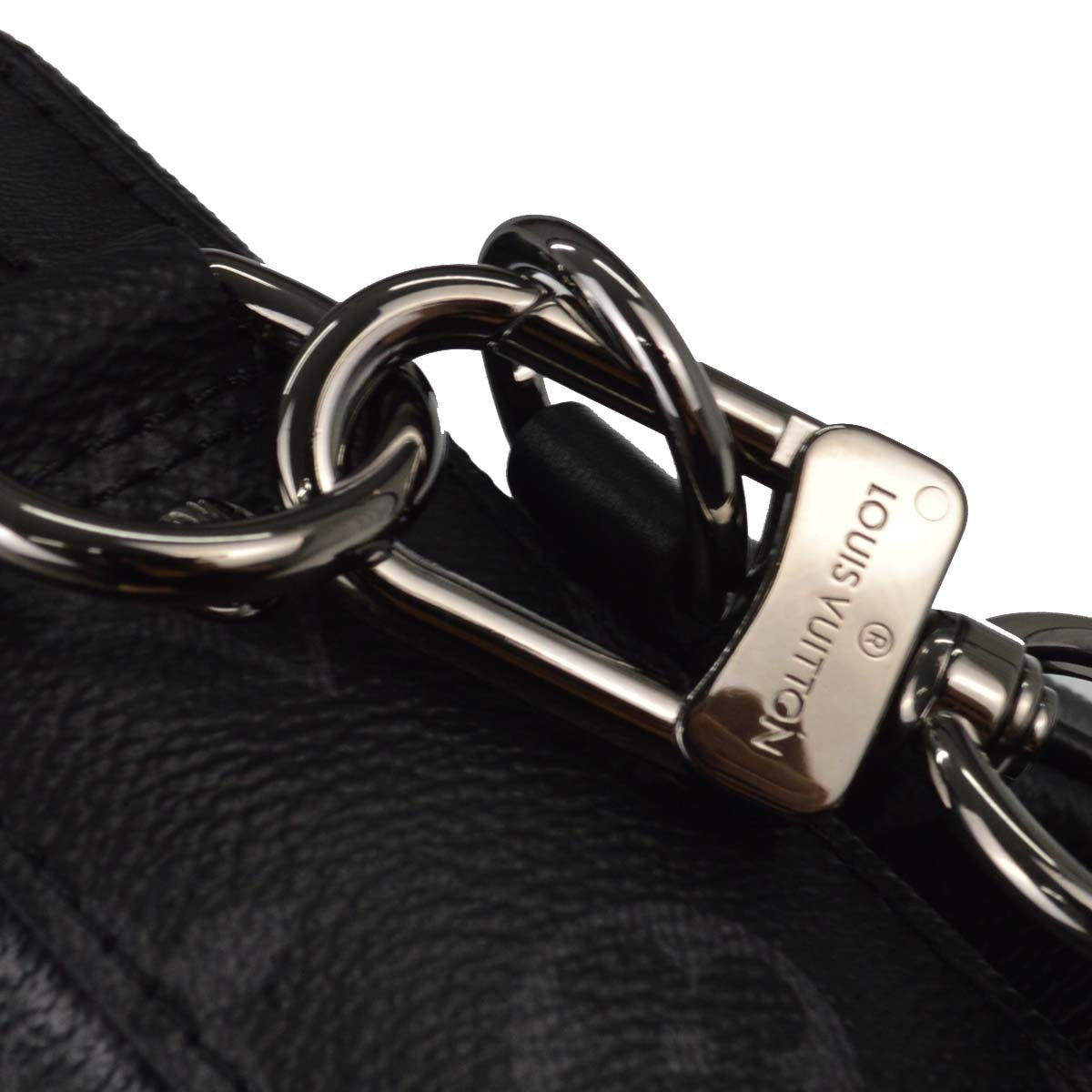 Louis Vuitton Trio Messenger Reverse Monogram Eclipse Canvas Black Canvas Handbag (Pre-Owned)
