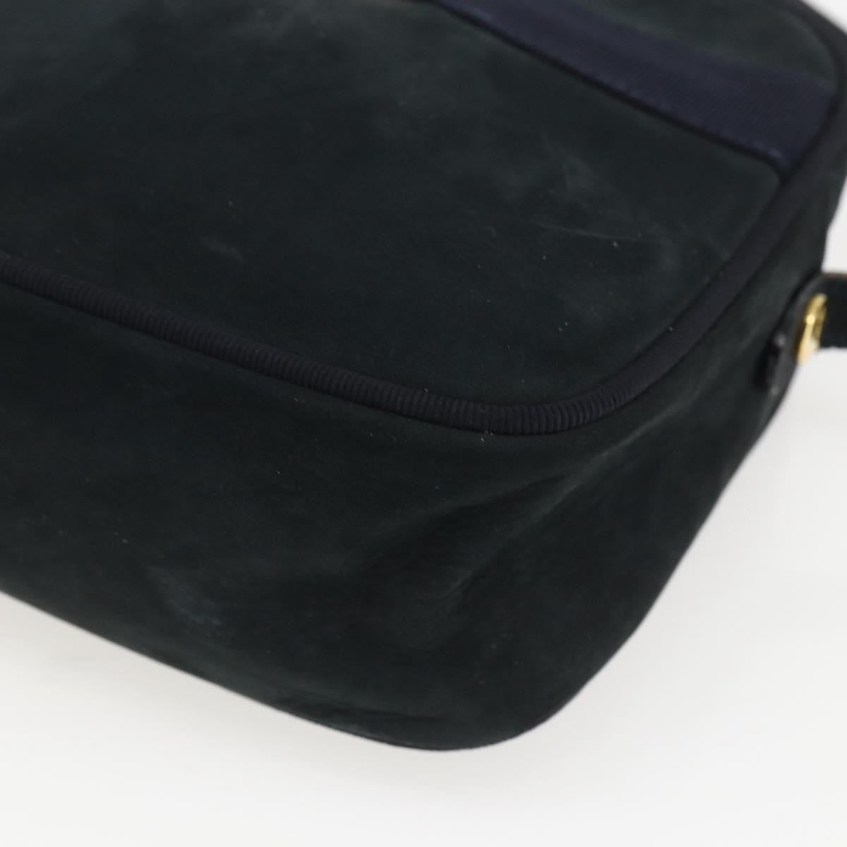 Salvatore Ferragamo Vala Suede Navy Suede Shoulder Bag Bag (Pre-Owned)
