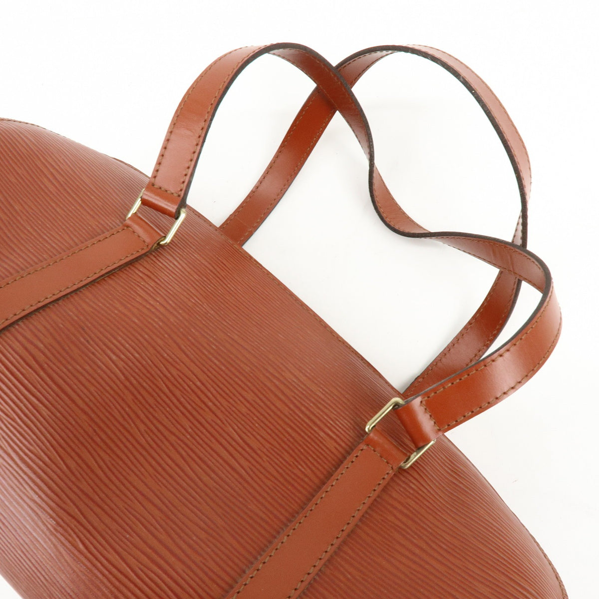 Louis Vuitton Soufflot Epi Leather Brown Leather Handbag (Pre-Owned)