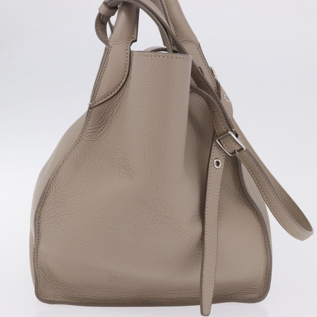 Celine Big Grained Calfskin Beige Leather Handbag (Pre-Owned)