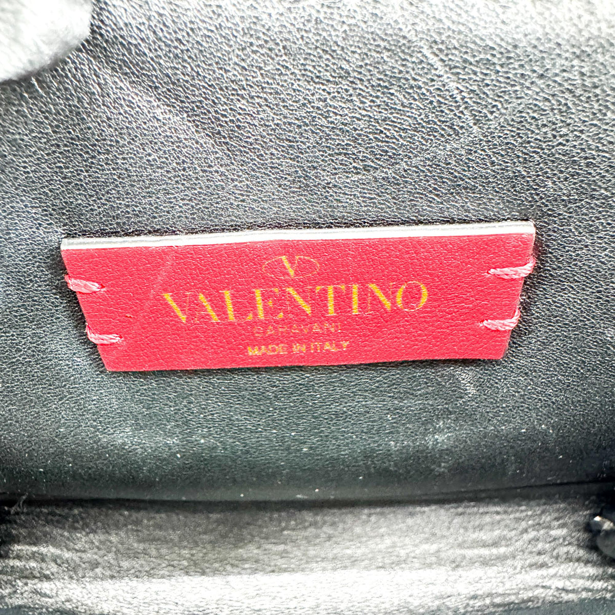 Valentino Garavani Vring Leather Brown Leather Crossbody Bag Bag (Pre-Owned)