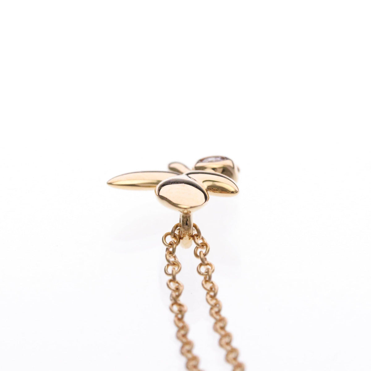 Tiffany & Co. Paloma Picasso Olive Leaf Pendant 18K Rose Gold With Diamond Gold Pink_Gold Necklace Jewelry (Pre-Owned)