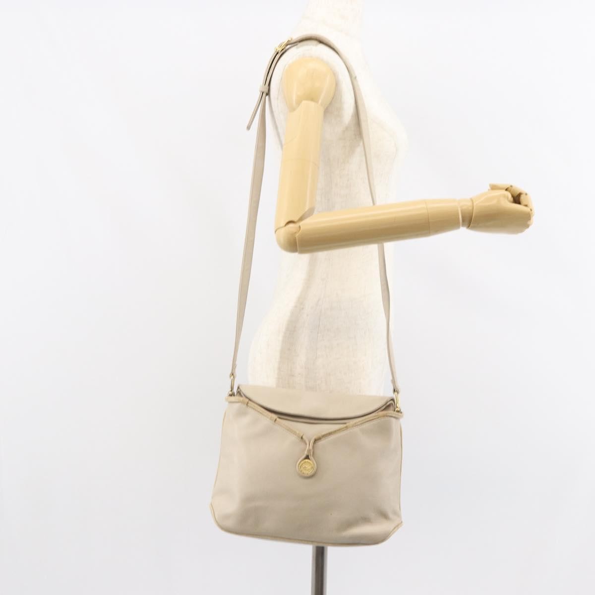 Celine Vintage Leather Beige Leather Shoulder Bag Bag (Pre-Owned)