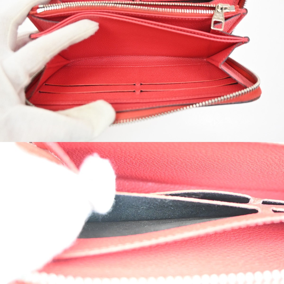 Louis Vuitton Portefeuille Zippy Monogramme Empreinte Monogramme Empreinte Red Leather Wallets Accessory (Pre-Owned)
