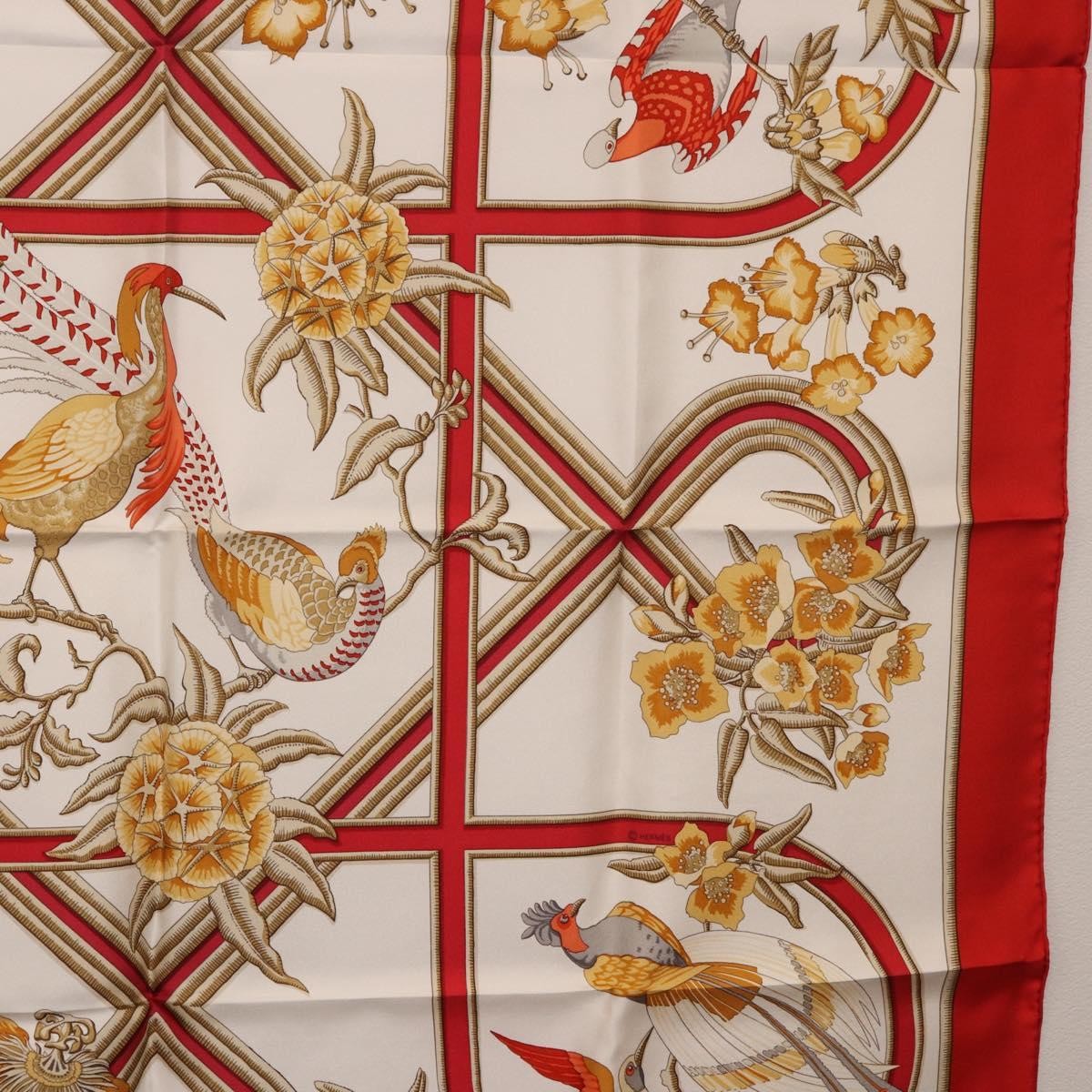Hermes Carré 90 Silk Multicolor Red Silk Scarve & Shawl Accessory (Pre-Owned)