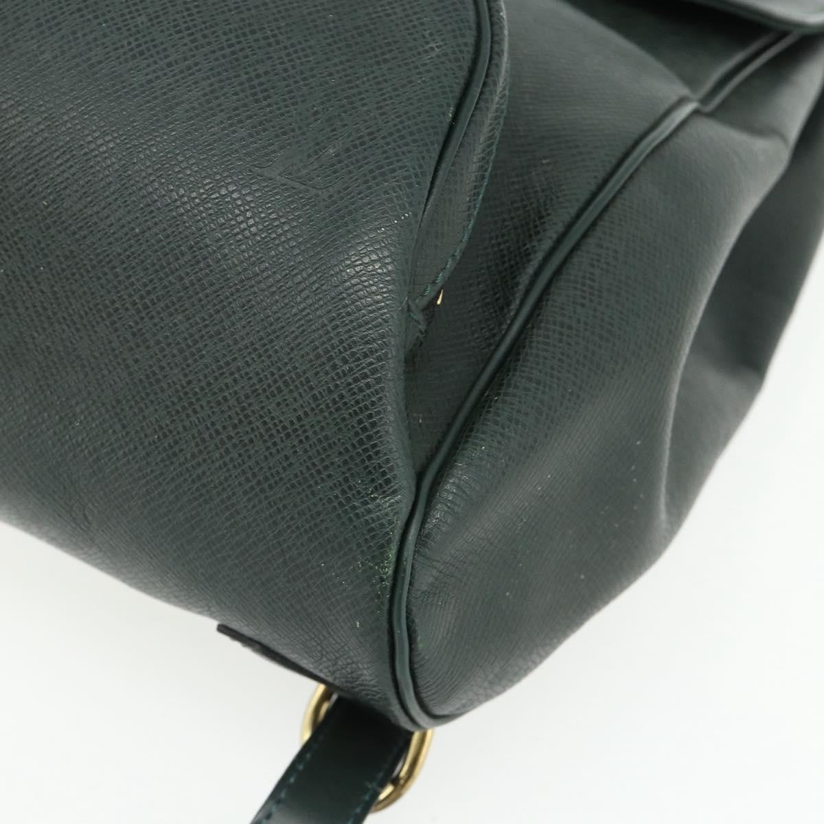 Louis Vuitton Cassiar Taiga Leather Green Leather Backpack Bag (Pre-Owned)