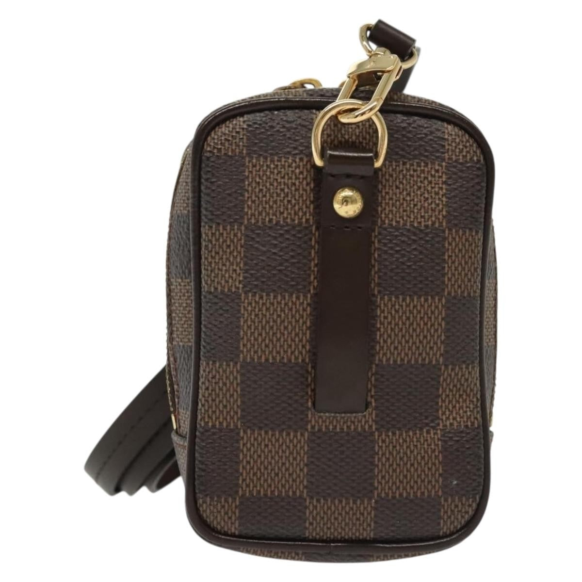 Louis Vuitton Etui Okapi Camera Case Damier Ebene Brown Canvas Clutche & Pouche Bag (Pre-Owned)