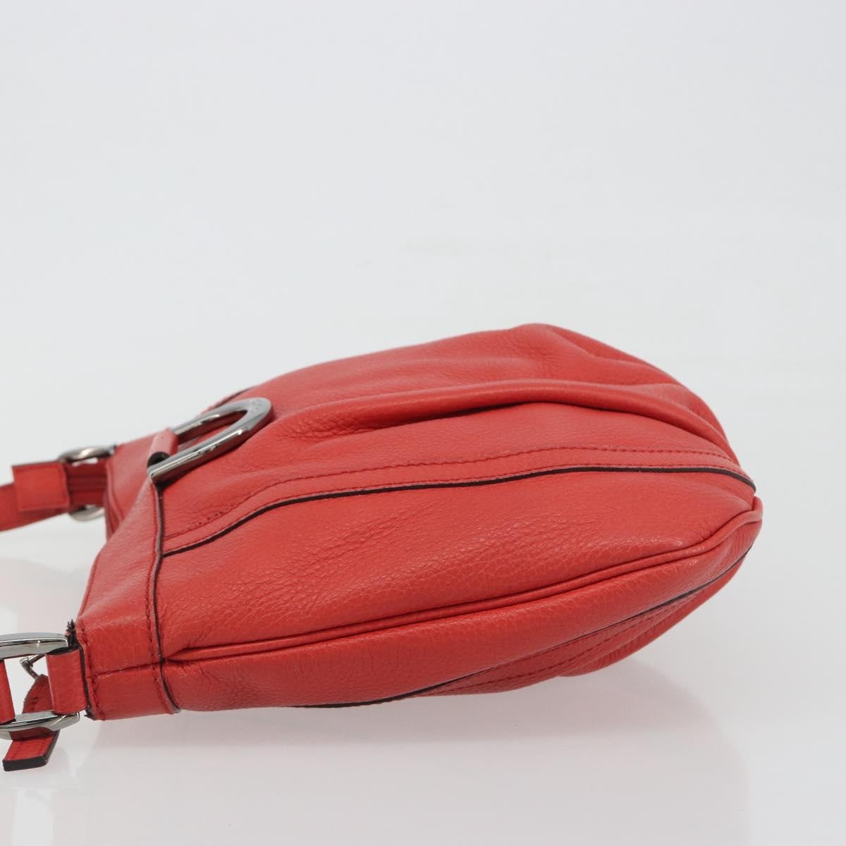 Gucci Abbey Leather Red Leather Shoulder Bag Bag (Pre-Owned)