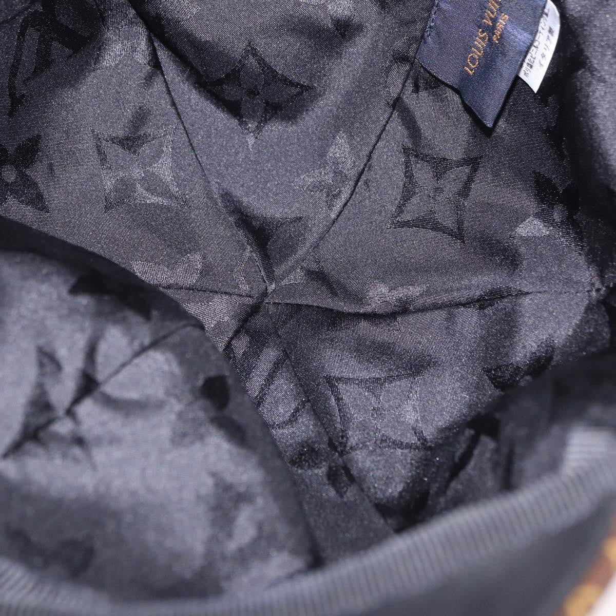 Louis Vuitton Carry On Baseball Cap Monogram Wool And Leather Black Wool Head Accessory Accessory (Pre-Owned)