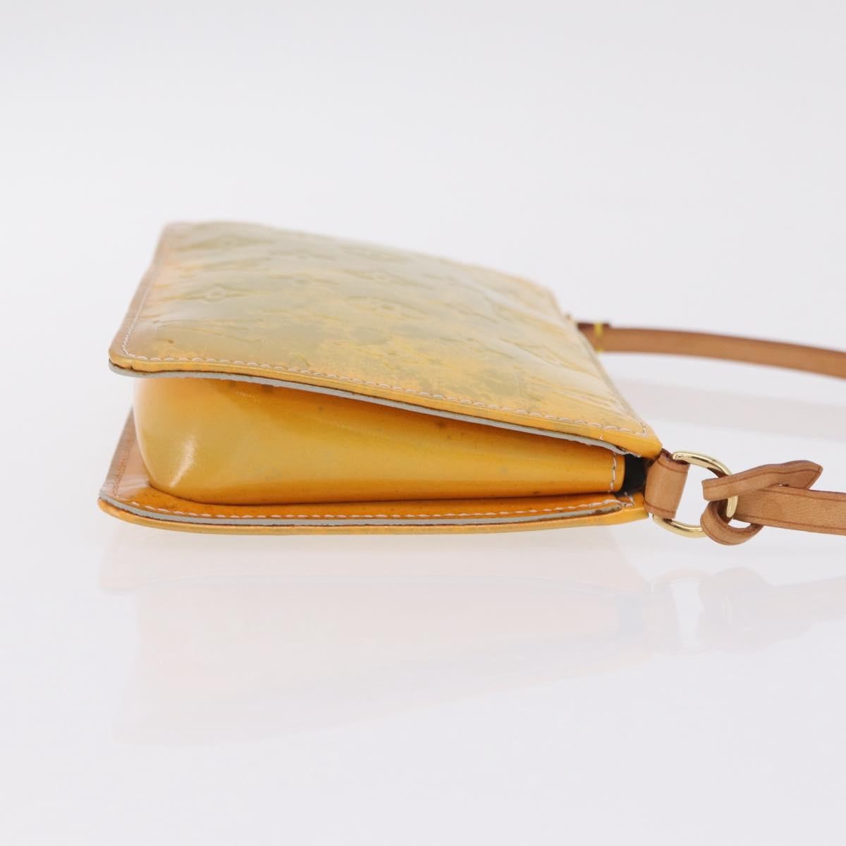 Louis Vuitton Lexington Pochette Monogram Vernis Yellow Patent_Leather Clutche & Pouche Bag (Pre-Owned)