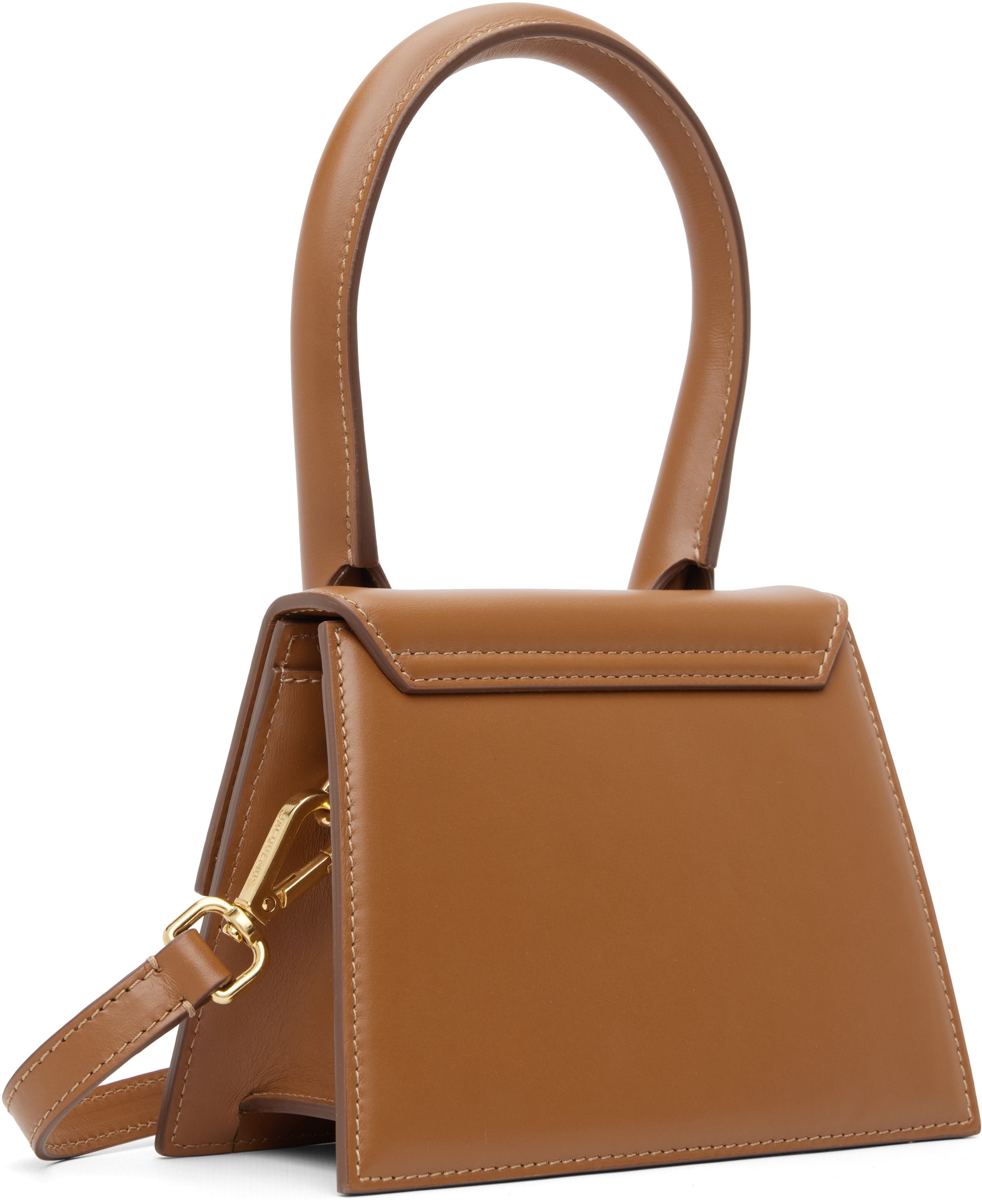 Jacquemus Le Chiquito Mini Leather Brown Leather Crossbody Bag Bag (Pre-Owned)