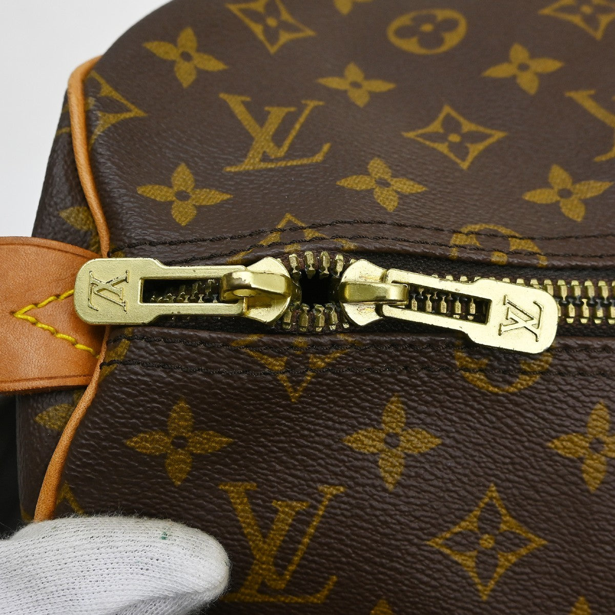Louis Vuitton Keepall Monogram Brown Canvas Travel Bag Bag (Pre-Owned)
