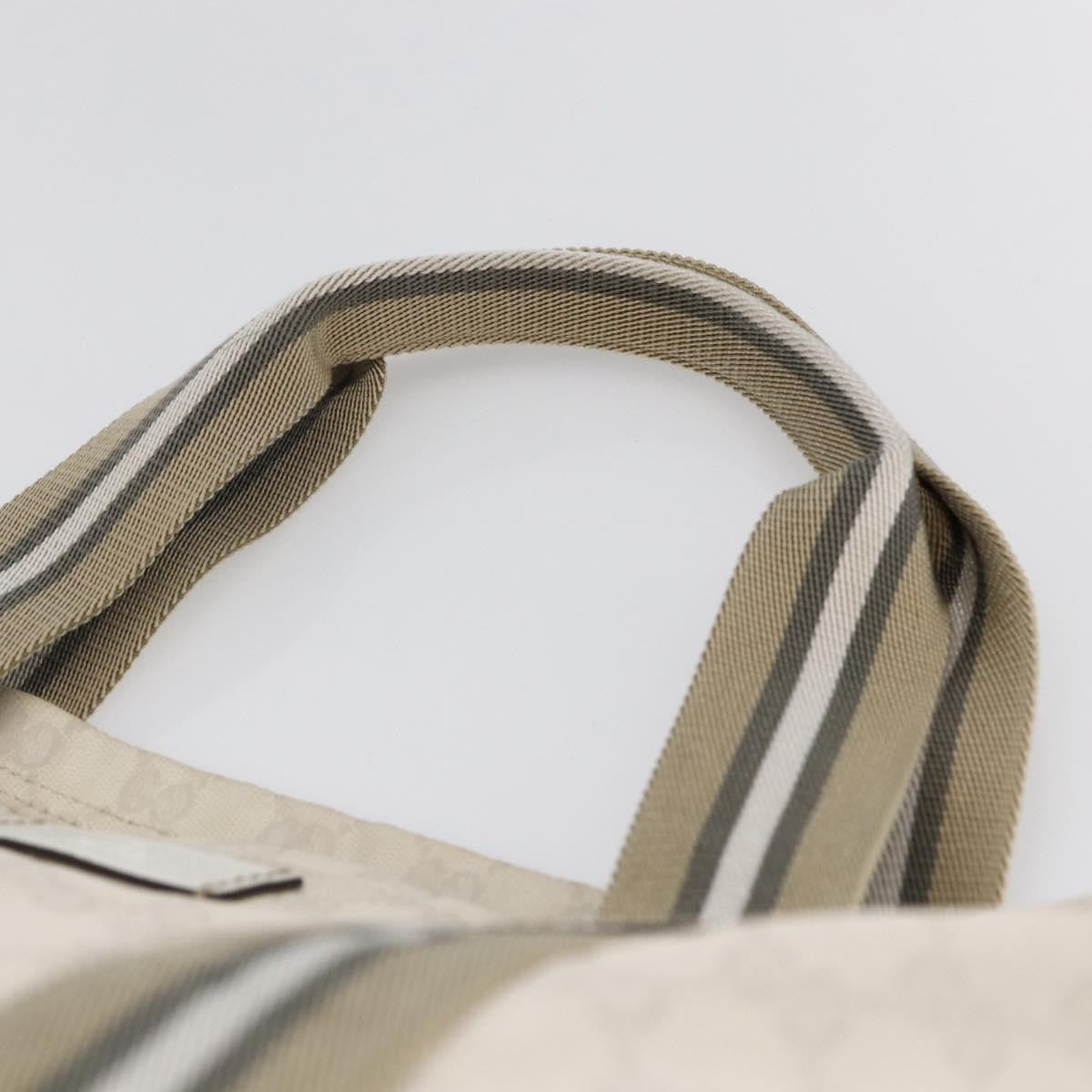 Gucci Original Web Gg Canvas Beige Canvas Tote Bag Bag (Pre-Owned)