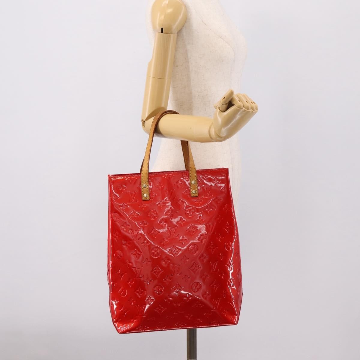Louis Vuitton Reade Monogram Vernis Red Patent_Leather Handbag (Pre-Owned)